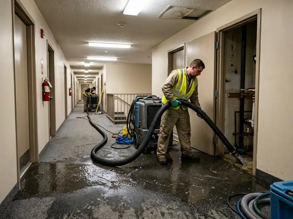 multi-unit-apartment-hallway-f-005 — frequently asked questions, Emergency Burst Pipe Water Extraction & Removal in Cambrian…